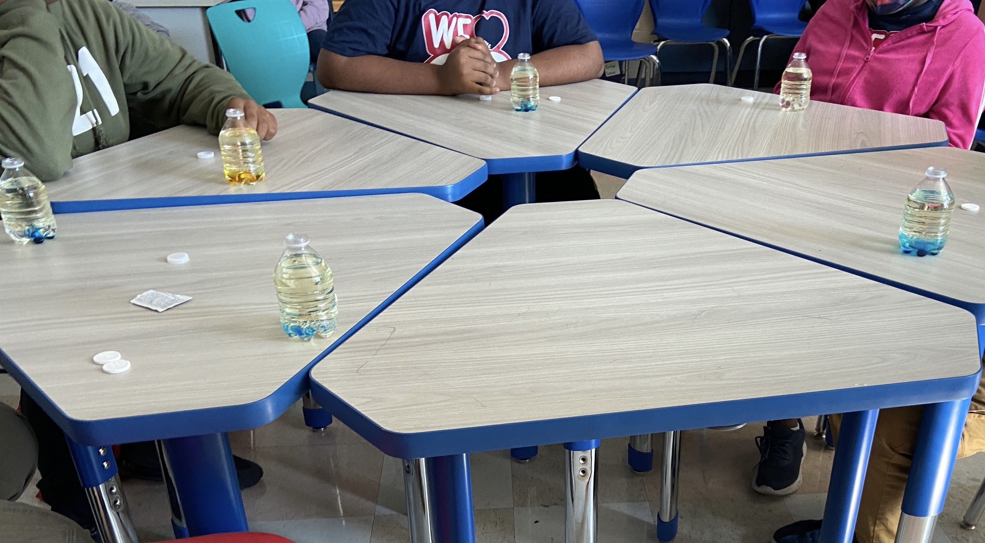 Lava lamp and balloon race experiments with middle school students!